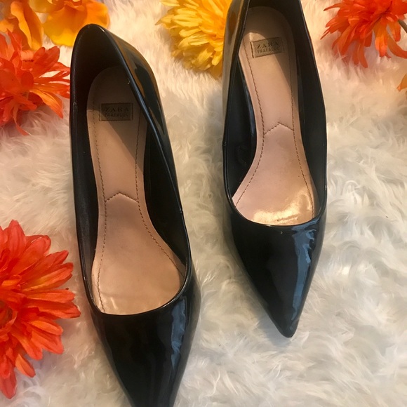Zara 3” Patented & Leather Heels - Picture 6 of 7